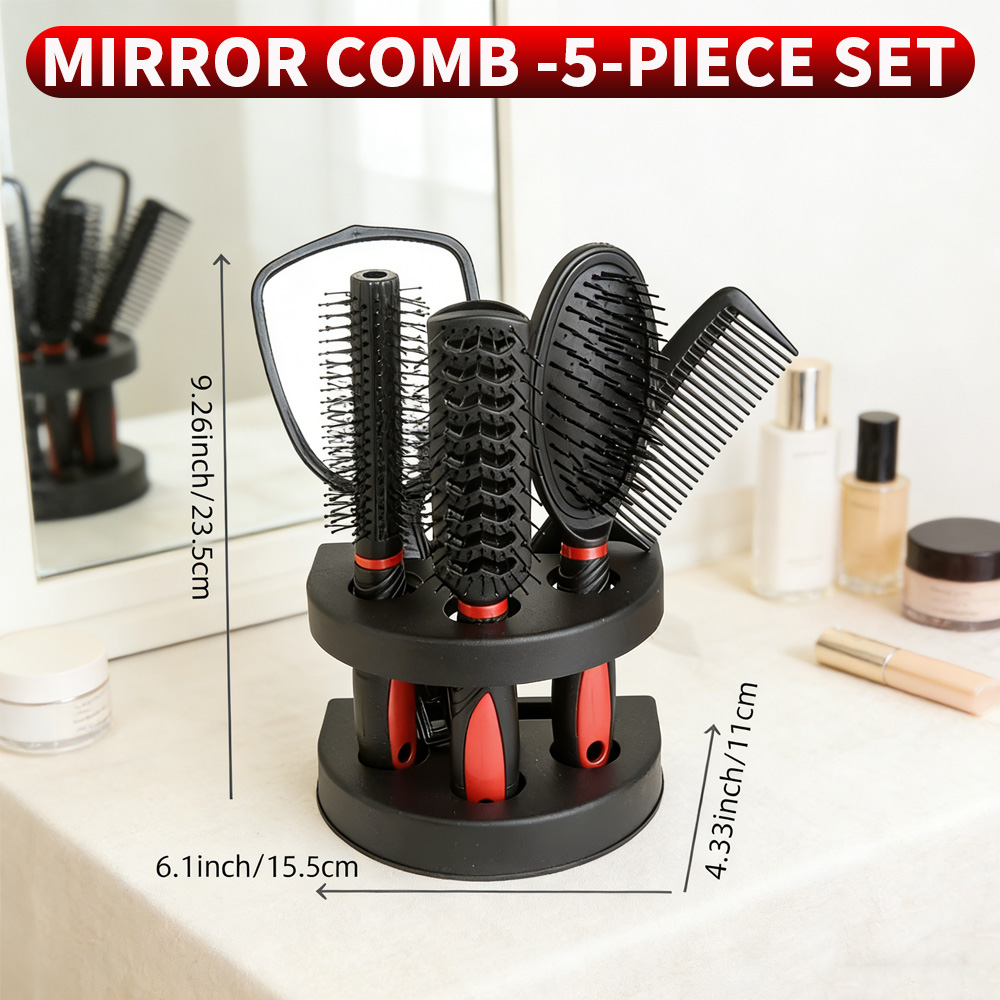 Men'S Grooming Mirror - Набор зеркал и расчесок 5-в-1 с