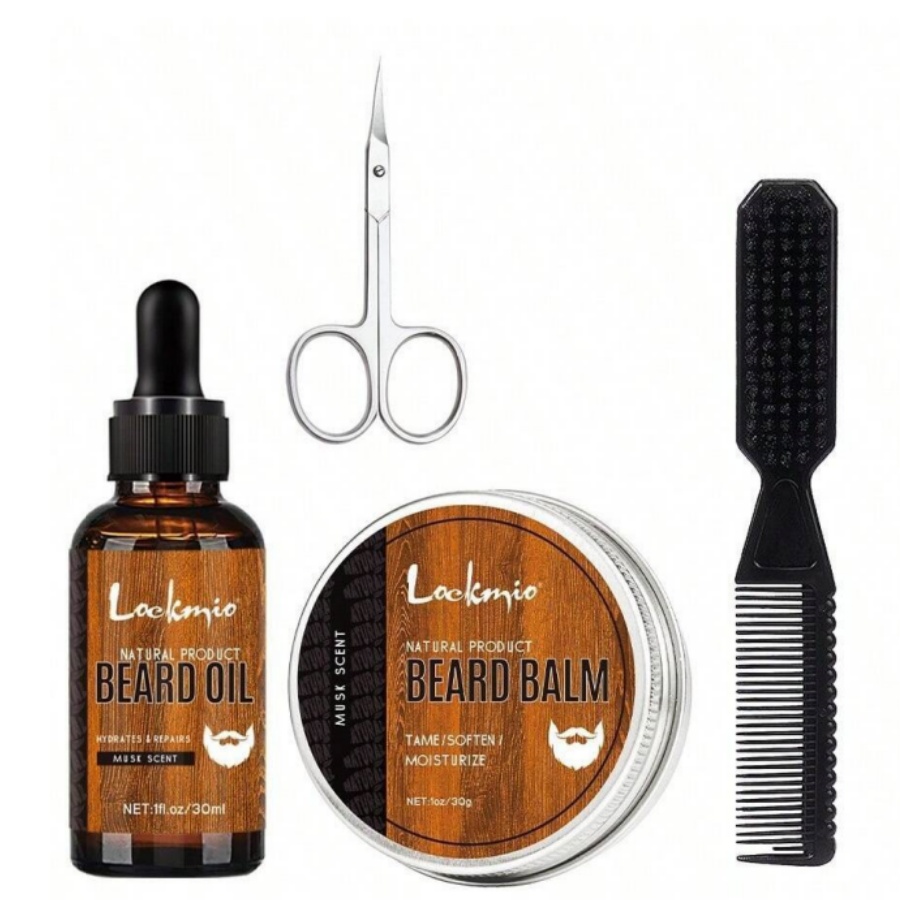 Men'S Grooming Cream - 4 шт., набор бальзама для бороды