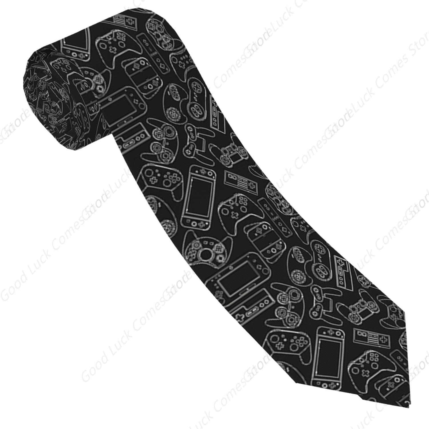 Men'S Grooming Video - Контроллер видеоигр, черный мужской галстук, деловой