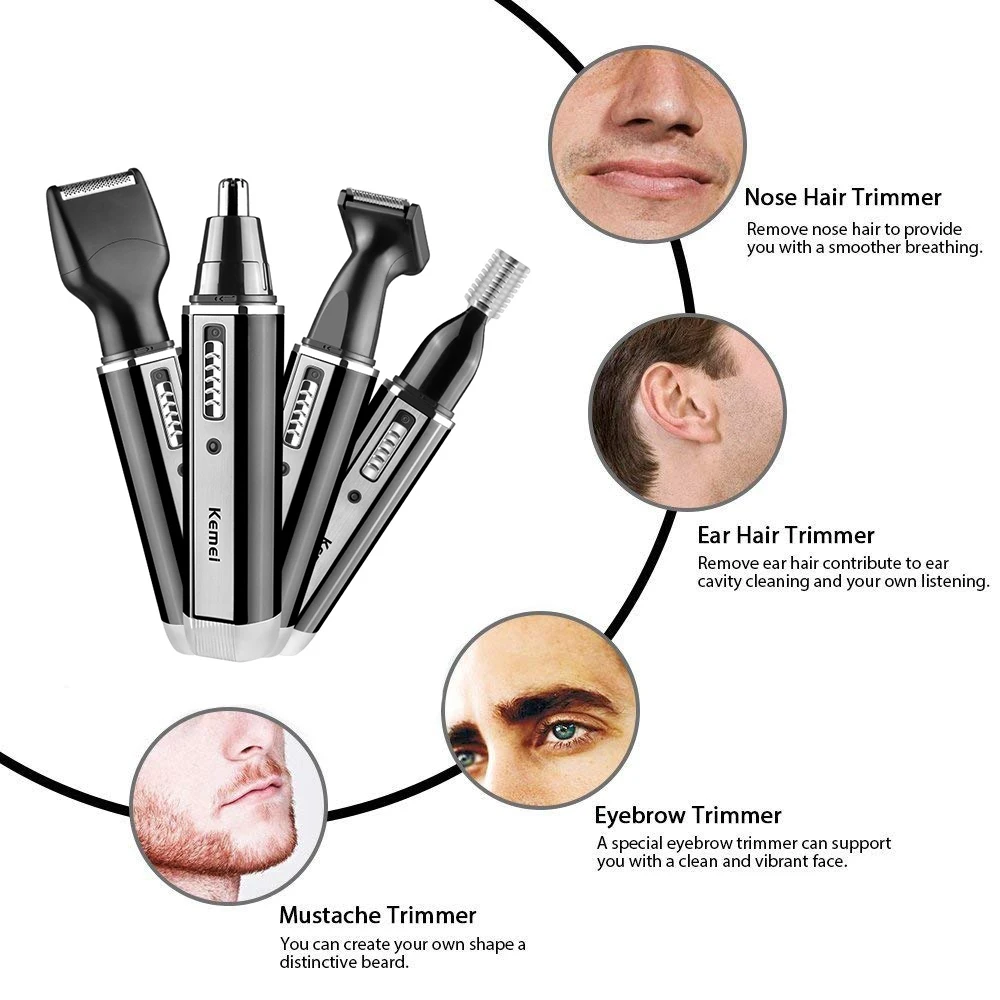 Kemei перезаряжаемый электриче – обзор и цена Men'S Grooming Shaver