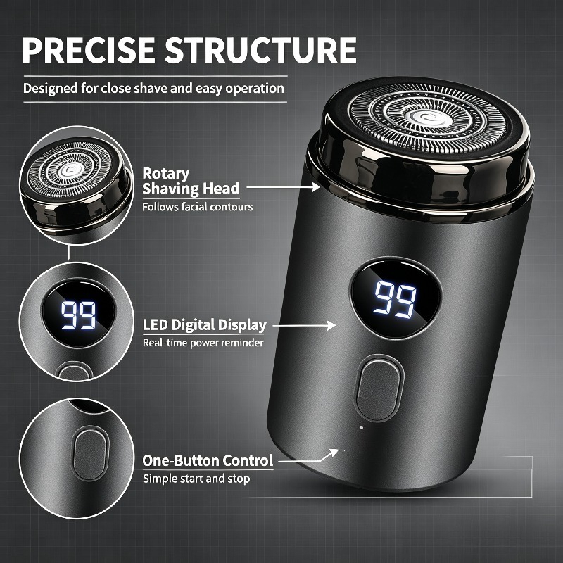 USB-заряжаемая водонепроницаем – обзор и цена Men'S Grooming Shaver